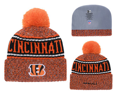 Bengals Fresh Logo Orange Knit Hat YD