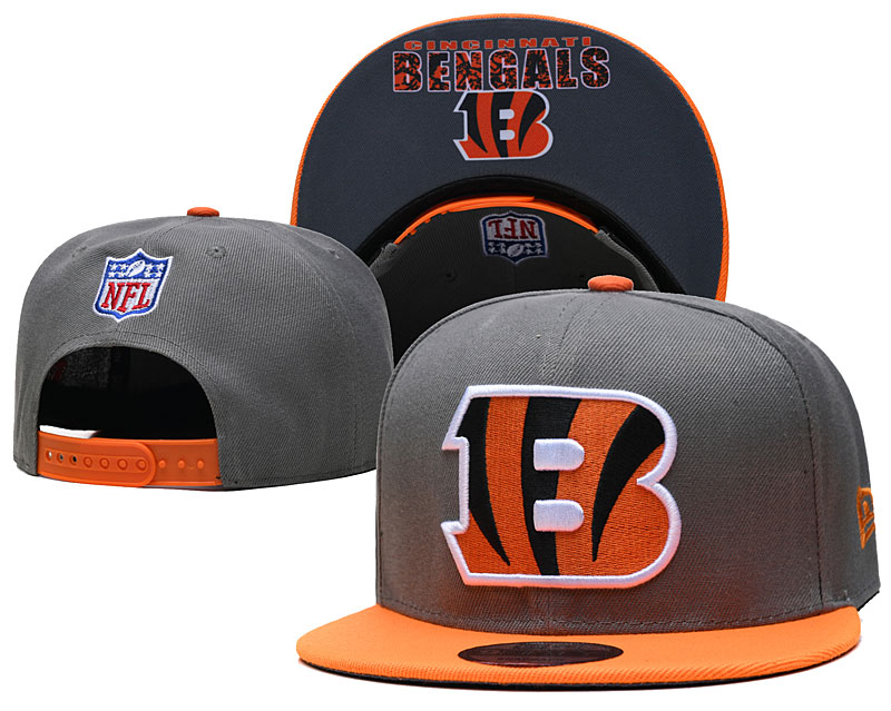 Bengals Gray Snapback Hat --TX