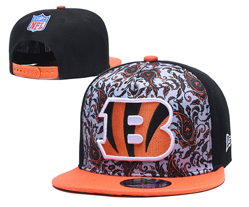 Bengals Team Logo Black Fashion Adjustable Hat LH