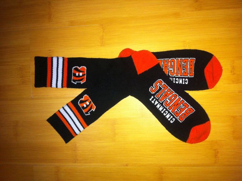 Bengals Team Logo Black NFL Socks Bengals Team Logo Black NFL Socks