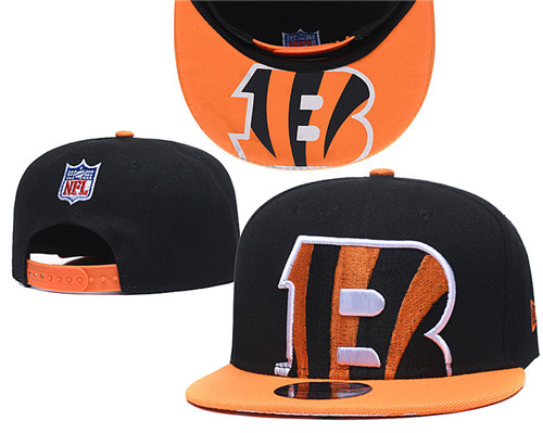 Bengals Team Logo Black Yellow Adjustable Hat GS