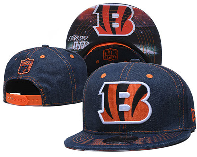 Bengals Team Logo Navy Established Adjustable Hat YD