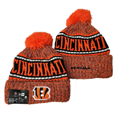 Bengals Team Logo Orange Knit Hat YD