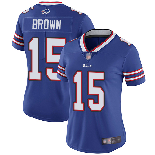 Bills #15 John Brown Royal Blue Team Color Women's Stitched Football Vapor Untouchable Limited Jersey Bills #15 John Brown Royal Blue Team Color Women's Stitched Football Vapor Untouchable Limited Jersey
