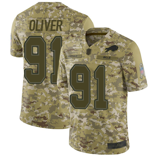 Bills #91 Ed Oliver Camo Youth Stitched Football Limited 2018 Salute to Service Jersey Bills #91 Ed Oliver Camo Youth Stitched Football Limited 2018 Salute to Service Jersey