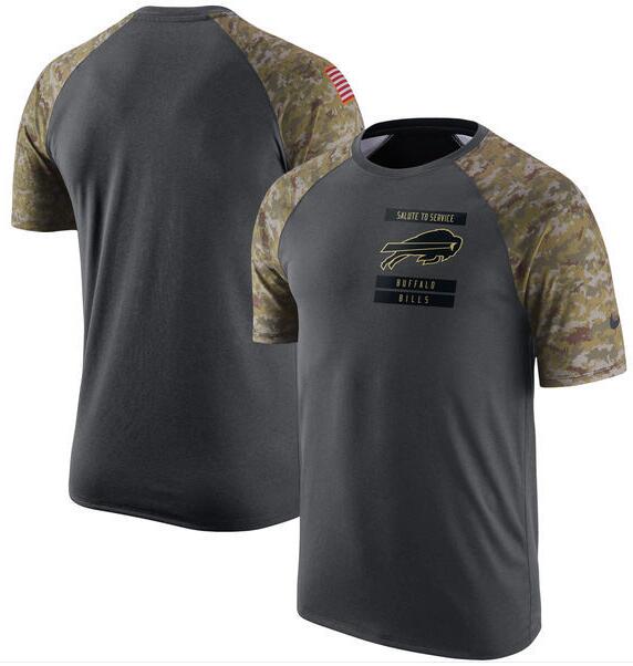 Bills Anthracite Salute to Service Men's Short Sleeve T-Shirt Bills Anthracite Salute to Service Men's Short Sleeve T-Shirt