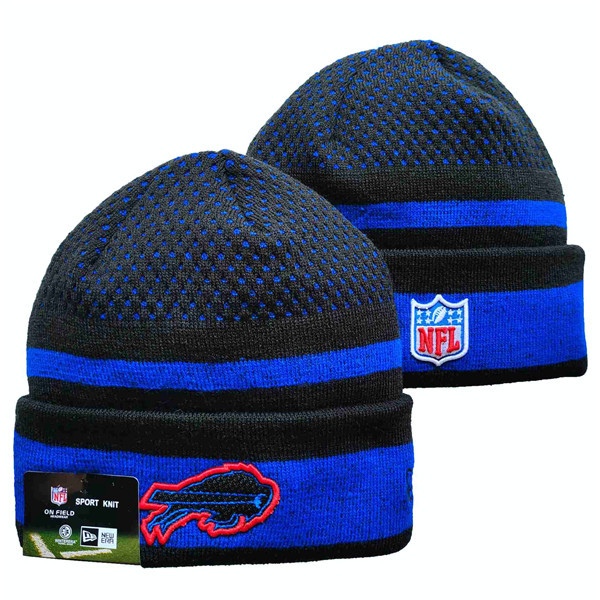Bills Team Logo Black And Royal Knit Hat YD