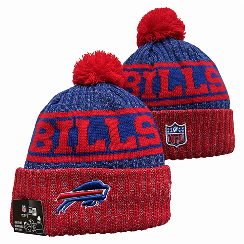 Bills Team Logo Pom Knit Hat YD-1