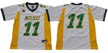 Bison #11 Carson Wentz White Limited Stitched NCAA Jersey Bison #11 Carson Wentz White Limited Stitched NCAA Jersey