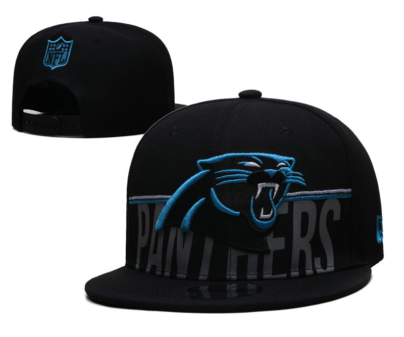 Black Carolina Panthers 2023 NFL Training Camp Snapback Hat
