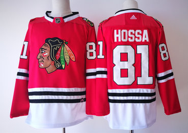 Blackahwks 81 Marian Hossa Red Adidas Jersey