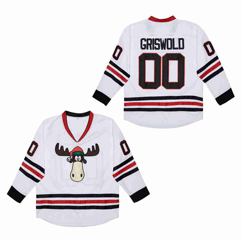 Blackhawks #00 Clark Griswold white Authentic Stitched Jerseys 3 Blackhawks #00 Clark Griswold white Authentic Stitched Jerseys 3
