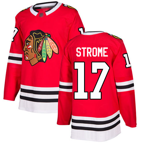 Blackhawks #17 Dylan Strome Red Home Authentic Stitched Hockey Jersey Blackhawks #17 Dylan Strome Red Home Authentic Stitched Hockey Jersey
