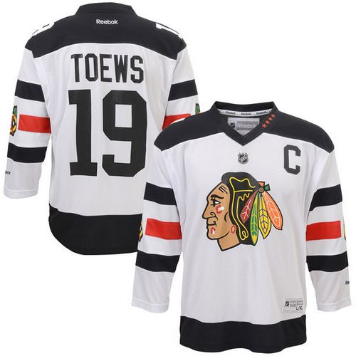Blackhawks #19 Jonathan Toews White 2016 Stadium Series Stitched Youth NHL Jersey