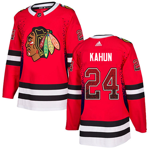 Blackhawks #24 Dominik Kahun Red Home Authentic Drift Fashion Stitched Hockey Jersey Blackhawks #24 Dominik Kahun Red Home Authentic Drift Fashion Stitched Hockey Jersey
