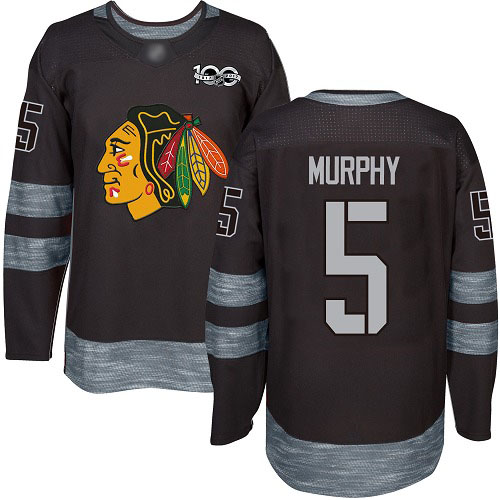 Blackhawks #5 Connor Murphy Black 1917-2017 100th Anniversary Stitched Hockey Jersey Blackhawks #5 Connor Murphy Black 1917-2017 100th Anniversary Stitched Hockey Jersey