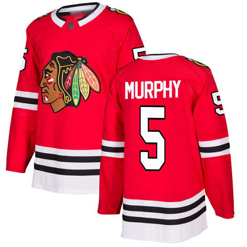 Blackhawks #5 Connor Murphy Red Home Authentic Stitched Hockey Jersey Blackhawks #5 Connor Murphy Red Home Authentic Stitched Hockey Jersey