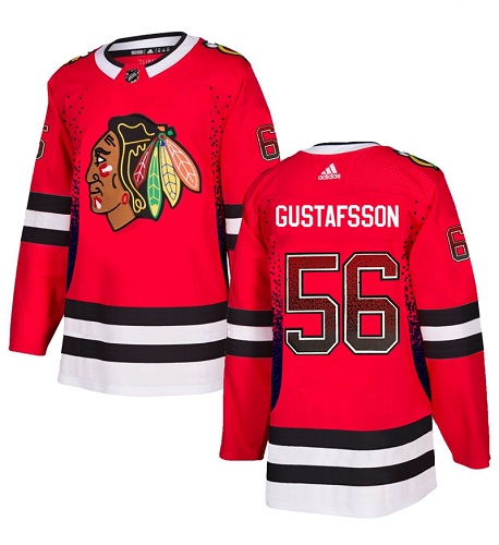 Blackhawks #56 Erik Gustafsson Red Home Authentic Drift Fashion Stitched Hockey Jersey Blackhawks #56 Erik Gustafsson Red Home Authentic Drift Fashion Stitched Hockey Jersey