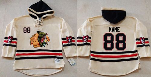 Blackhawks #88 Patrick Kane Cream Heavyweight Pullover Hoodie Stitched NHL Jersey Blackhawks #88 Patrick Kane Cream Heavyweight Pullover Hoodie Stitched NHL Jersey