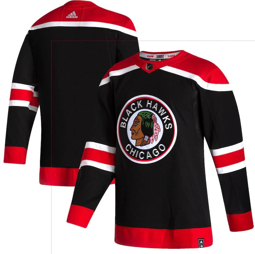 Blackhawks Blank Black 2020-21 Reverse Retro Adidas Jersey Blackhawks Blank Black 2020-21 Reverse Retro Adidas Jersey