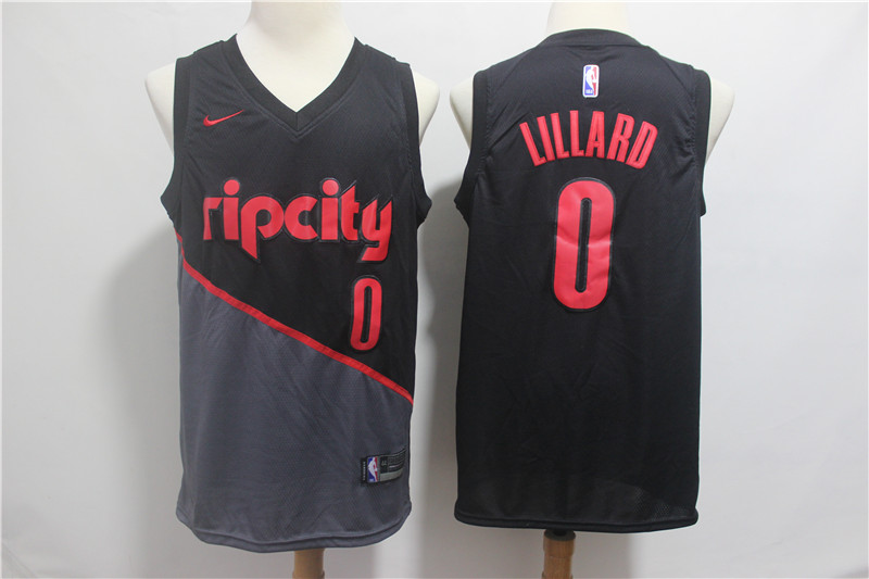 Blazers 0 Damian Lillard Black 2018-19 City Edition Nike Swingman Jersey Blazers 0 Damian Lillard Black 2018-19 City Edition Nike Swingman Jersey