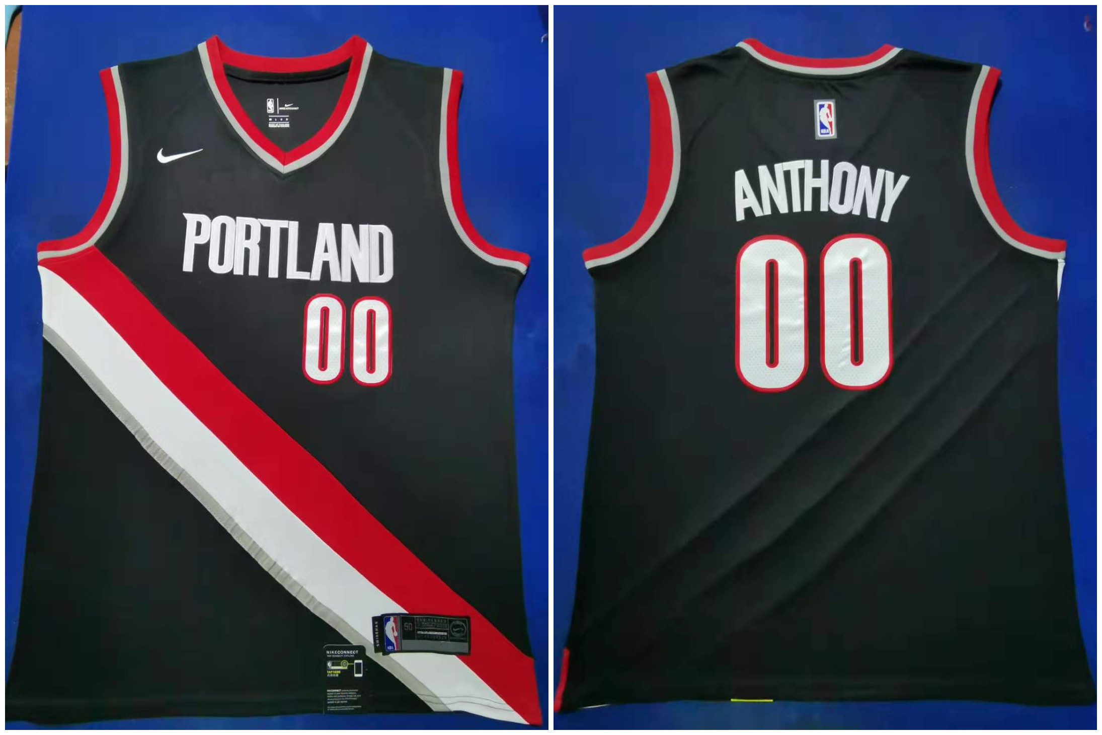 Blazers #00 Carmelo Anthony black 2019-20 Nike Swingman Jersey Blazers #00 Carmelo Anthony black 2019-20 Nike Swingman Jersey