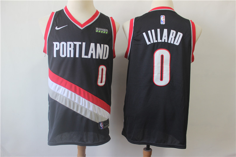 Blazers 0 Damian Lillard Black Swingman Jersey Blazers 0 Damian Lillard Black Swingman Jersey