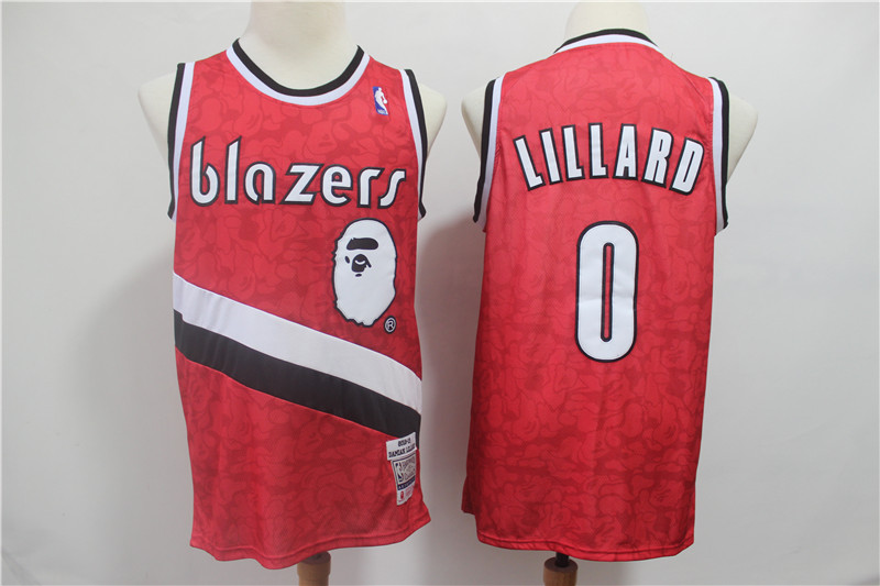 Blazers 0 Damian Lillard Red 2018-19 Hardwood Classics Jersey Blazers 0 Damian Lillard Red 2018-19 Hardwood Classics Jersey