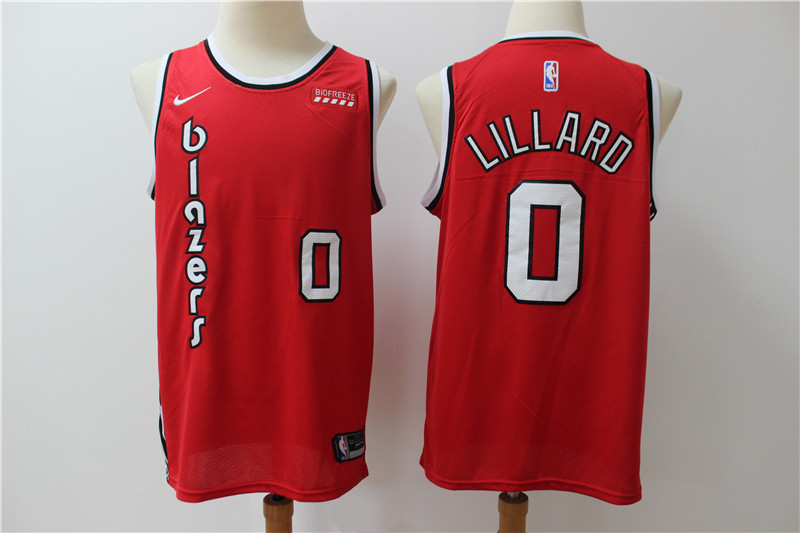 Blazers 0 Damian Lillard Red Nike Swingman Jersey Blazers 0 Damian Lillard Red Nike Swingman Jersey