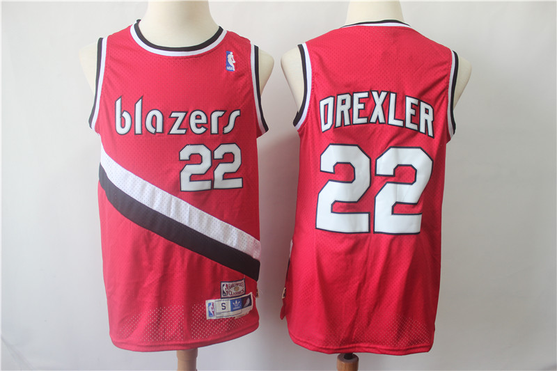 Blazers 22 Clyde Drexler Red Hardwood Classics Swingman Jersey Blazers 22 Clyde Drexler Red Hardwood Classics Swingman Jersey