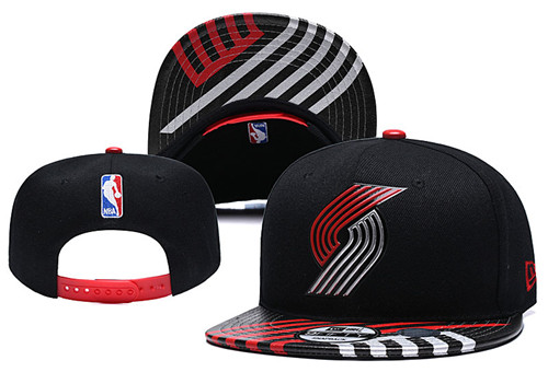 Blazers Team Logo Black Adjustable Hat YD