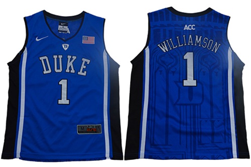 Blue Devils #1 Zion Williamson Blue Black Basketball Elite Stitched Youth College Jersey Blue Devils #1 Zion Williamson Blue Black Basketball Elite Stitched Youth College Jersey