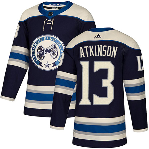 Blue Jackets #13 Cam Atkinson Navy Alternate Authentic Stitched Hockey Jersey Blue Jackets #13 Cam Atkinson Navy Alternate Authentic Stitched Hockey Jersey