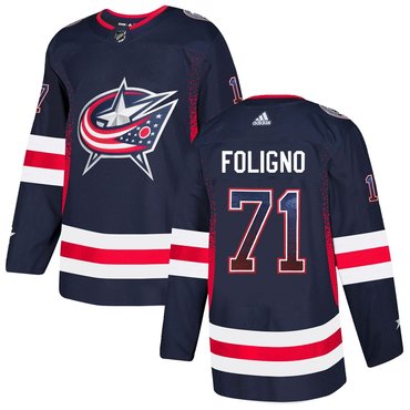 Blue Jackets 71 Nick Foligno Navy Drift Fashion Adidas Jersey Blue Jackets 71 Nick Foligno Navy Drift Fashion Adidas Jersey