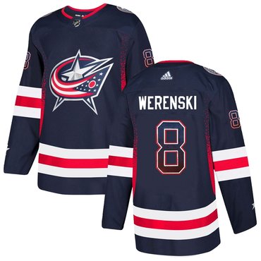 Blue Jackets 8 Zach Werenski Navy Drift Fashion Adidas Jersey Blue Jackets 8 Zach Werenski Navy Drift Fashion Adidas Jersey