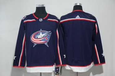 Blue Jackets Blank Navy Adidas Jersey
