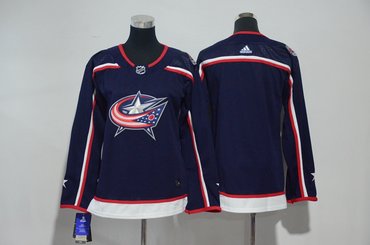 Blue Jackets Blank Navy Women Adidas Jersey Blue Jackets Blank Navy Women Adidas Jersey
