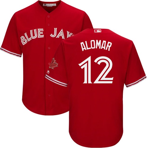 Blue Jays #12 Roberto Alomar Red Cool Base Canada Day Stitched Youth MLB Jersey Blue Jays #12 Roberto Alomar Red Cool Base Canada Day Stitched Youth MLB Jersey