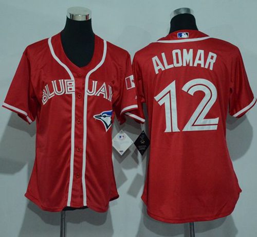Blue Jays #12 Roberto Alomar Red Women's Canada Day Stitched MLB Jersey Blue Jays #12 Roberto Alomar Red Women's Canada Day Stitched MLB Jersey