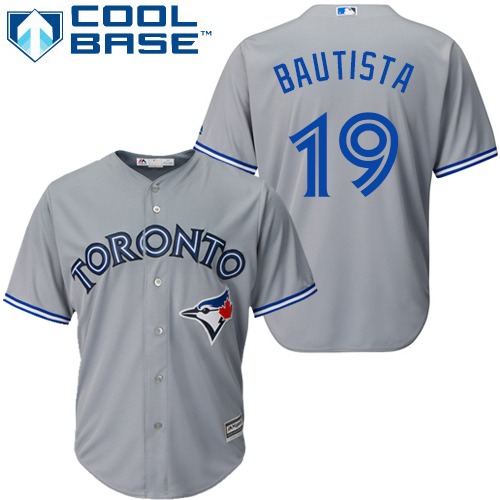 Blue Jays #19 Jose Bautista Grey Cool Base Stitched Youth MLB Jersey Blue Jays #19 Jose Bautista Grey Cool Base Stitched Youth MLB Jersey