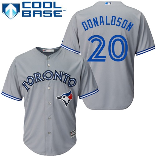 Blue Jays #20 Josh Donaldson Grey Road Women's Stitched MLB Jersey Blue Jays #20 Josh Donaldson Grey Road Women's Stitched MLB Jersey