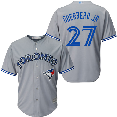 Blue Jays #27 Vladimir Guerrero Jr. Grey Cool Base Stitched Youth Baseball Jersey Blue Jays #27 Vladimir Guerrero Jr. Grey Cool Base Stitched Youth Baseball Jersey