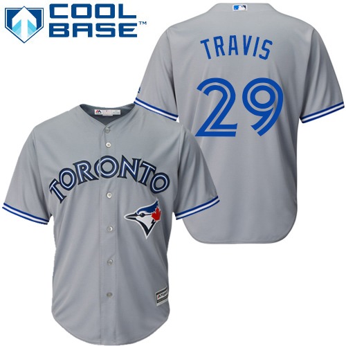 Blue Jays #29 Devon Travis Grey Cool Base Stitched Youth MLB Jersey Blue Jays #29 Devon Travis Grey Cool Base Stitched Youth MLB Jersey