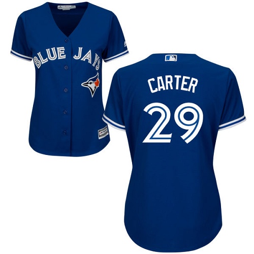 Blue Jays #29 Joe Carter Blue Alternate Women's Stitched MLB Jersey Blue Jays #29 Joe Carter Blue Alternate Women's Stitched MLB Jersey