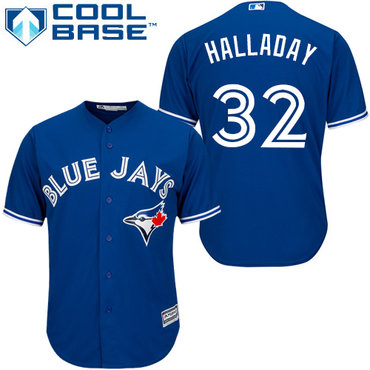 Blue Jays #32 Roy Halladay Blue Cool Base Stitched Youth MLB Jersey Blue Jays #32 Roy Halladay Blue Cool Base Stitched Youth MLB Jersey
