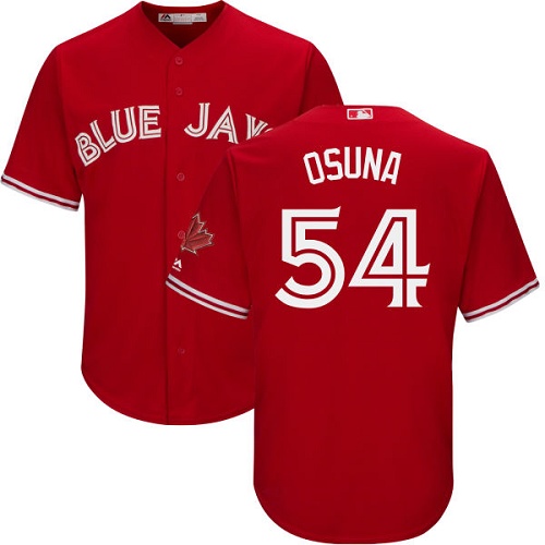 Blue Jays #54 Roberto Osuna Red Cool Base Canada Day Stitched Youth MLB Jersey Blue Jays #54 Roberto Osuna Red Cool Base Canada Day Stitched Youth MLB Jersey