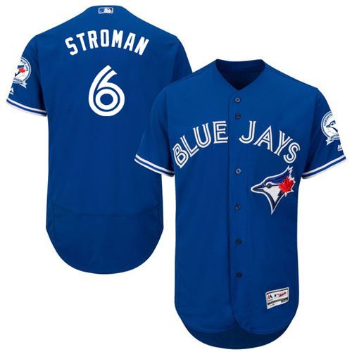 Blue Jays #6 Marcus Stroman Blue Flexbase Authentic Collection Stitched MLB Jersey