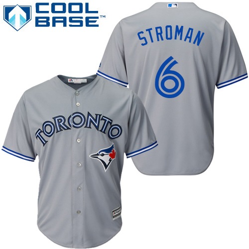 Blue Jays #6 Marcus Stroman Grey Road Women's Stitched MLB Jersey Blue Jays #6 Marcus Stroman Grey Road Women's Stitched MLB Jersey