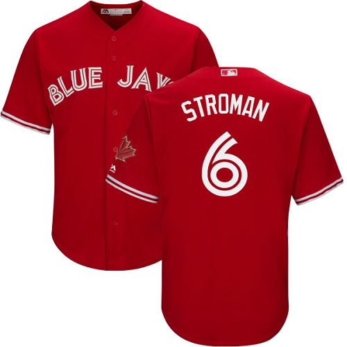 Blue Jays #6 Marcus Stroman Red Cool Base Canada Day Stitched Youth MLB Jersey Blue Jays #6 Marcus Stroman Red Cool Base Canada Day Stitched Youth MLB Jersey