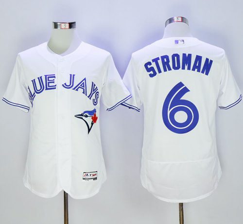 Blue Jays #6 Marcus Stroman White Flexbase Authentic Collection Stitched MLB Jersey